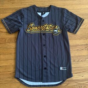 Men's Gray Spacestation Gaming Jersey Size M Sporty,Gaming,Rocketleaugue,Casual